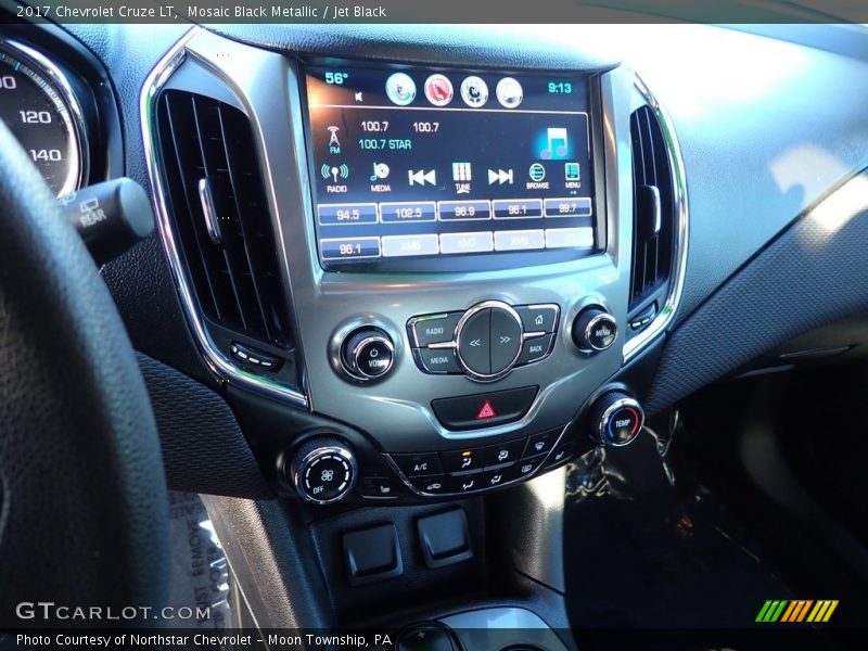 Mosaic Black Metallic / Jet Black 2017 Chevrolet Cruze LT