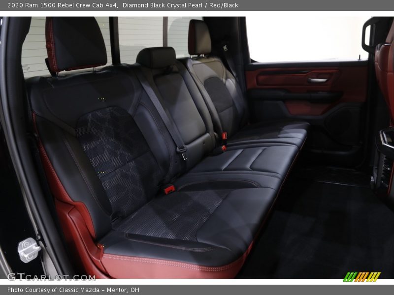 Diamond Black Crystal Pearl / Red/Black 2020 Ram 1500 Rebel Crew Cab 4x4