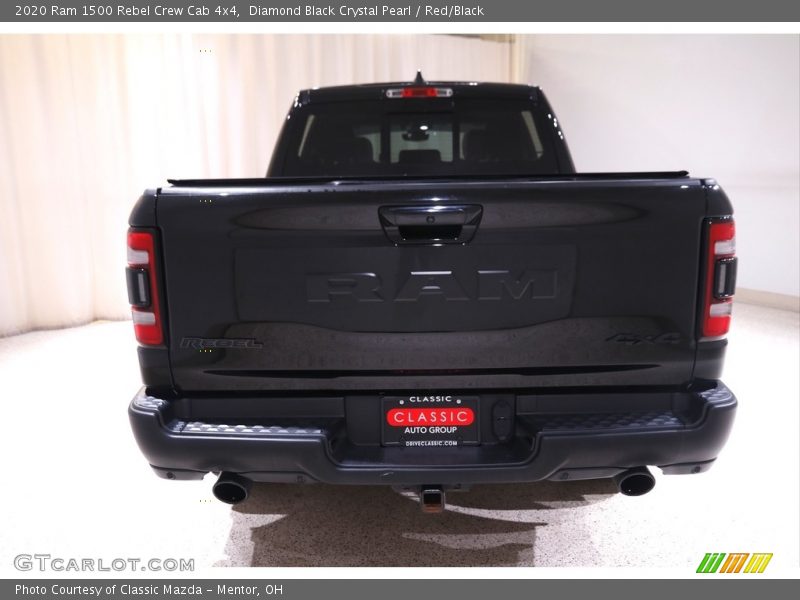 Diamond Black Crystal Pearl / Red/Black 2020 Ram 1500 Rebel Crew Cab 4x4