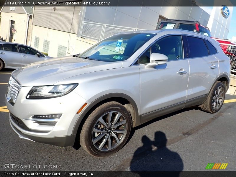 Ingot Silver Metallic / Ebony 2019 Lincoln MKC Reserve AWD