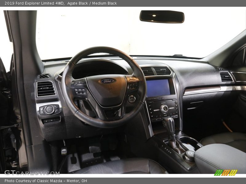 Agate Black / Medium Black 2019 Ford Explorer Limited 4WD