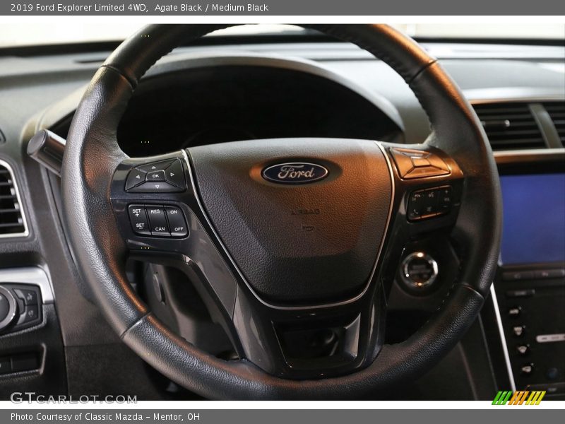 Agate Black / Medium Black 2019 Ford Explorer Limited 4WD