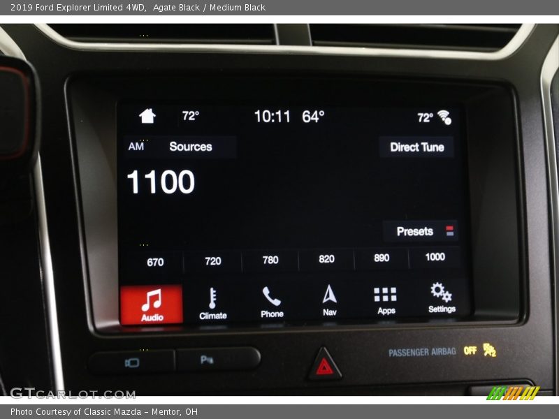 Agate Black / Medium Black 2019 Ford Explorer Limited 4WD