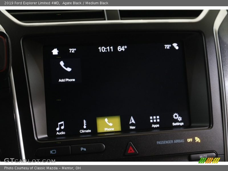 Agate Black / Medium Black 2019 Ford Explorer Limited 4WD