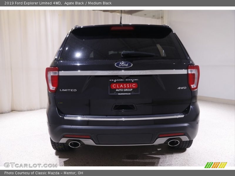 Agate Black / Medium Black 2019 Ford Explorer Limited 4WD