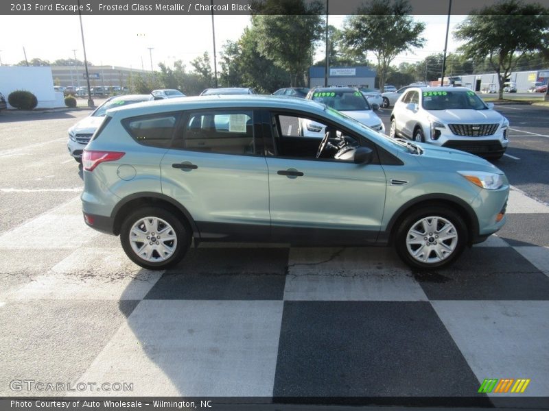 Frosted Glass Metallic / Charcoal Black 2013 Ford Escape S