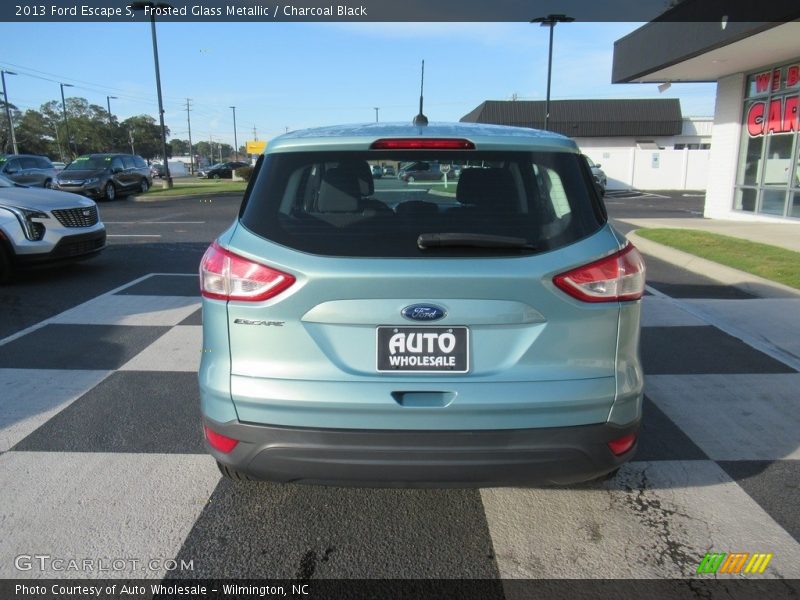 Frosted Glass Metallic / Charcoal Black 2013 Ford Escape S