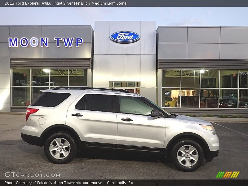 Ingot Silver Metallic / Medium Light Stone 2013 Ford Explorer 4WD