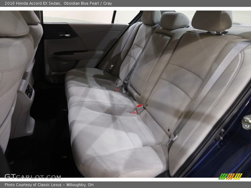 Obsidian Blue Pearl / Gray 2016 Honda Accord EX Sedan