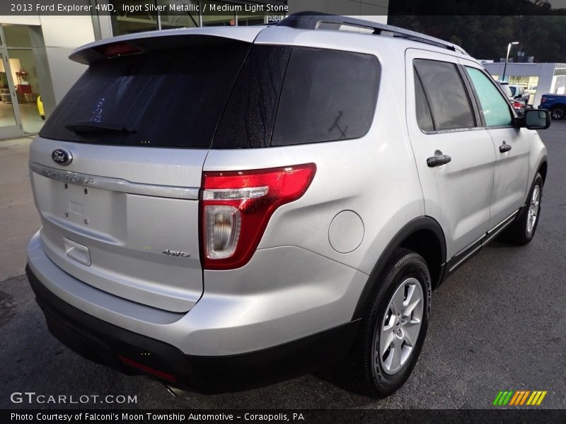 Ingot Silver Metallic / Medium Light Stone 2013 Ford Explorer 4WD