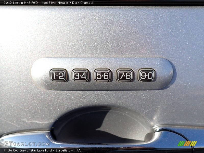 Ingot Silver Metallic / Dark Charcoal 2012 Lincoln MKZ FWD