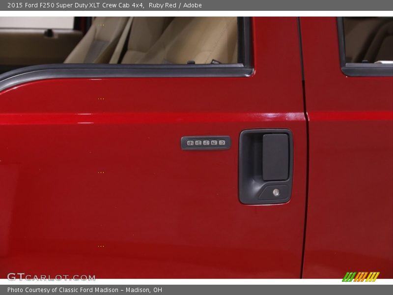 Ruby Red / Adobe 2015 Ford F250 Super Duty XLT Crew Cab 4x4