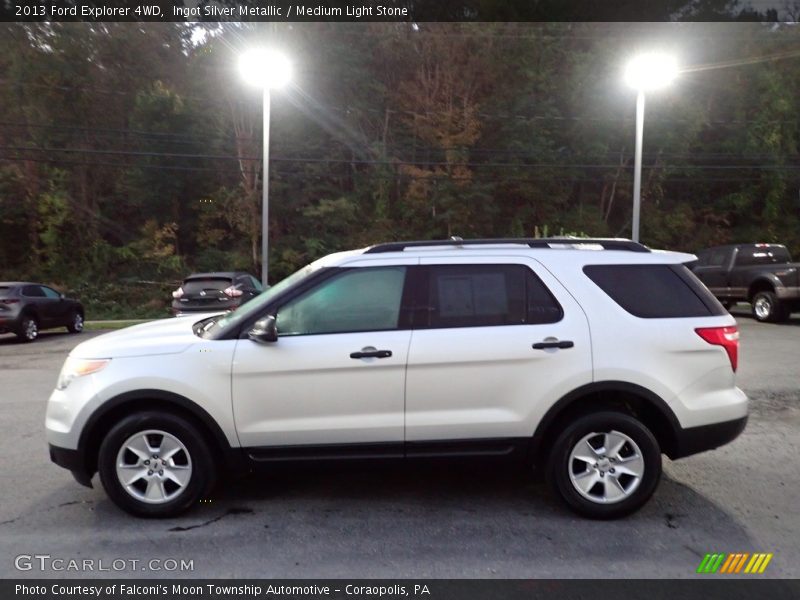 Ingot Silver Metallic / Medium Light Stone 2013 Ford Explorer 4WD