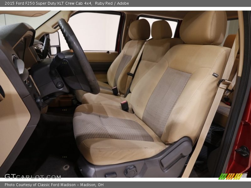 Ruby Red / Adobe 2015 Ford F250 Super Duty XLT Crew Cab 4x4
