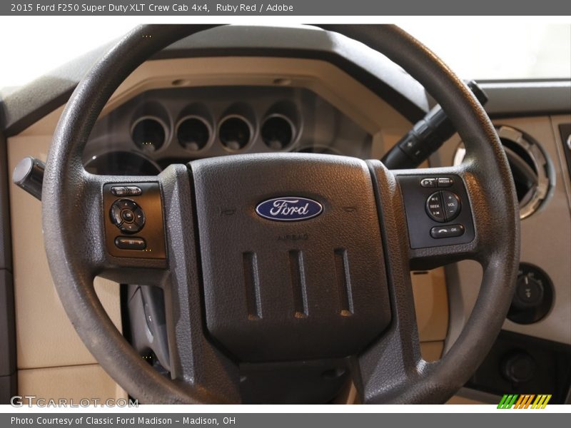 Ruby Red / Adobe 2015 Ford F250 Super Duty XLT Crew Cab 4x4