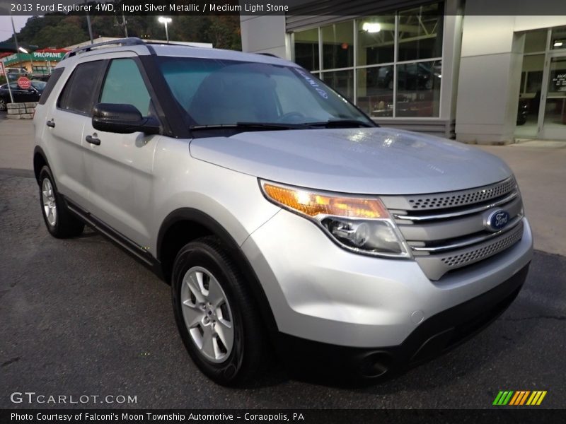 Ingot Silver Metallic / Medium Light Stone 2013 Ford Explorer 4WD