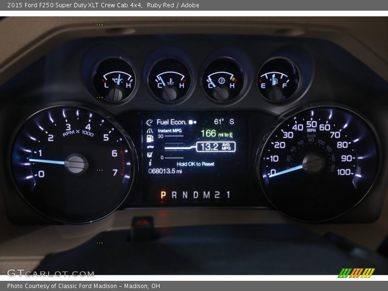 Ruby Red / Adobe 2015 Ford F250 Super Duty XLT Crew Cab 4x4