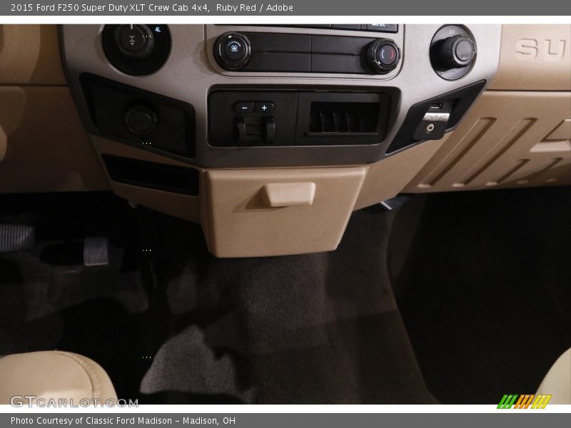 Ruby Red / Adobe 2015 Ford F250 Super Duty XLT Crew Cab 4x4