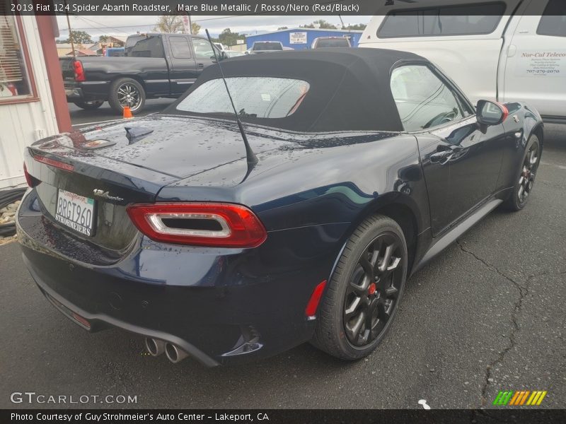 Mare Blue Metallic / Rosso/Nero (Red/Black) 2019 Fiat 124 Spider Abarth Roadster