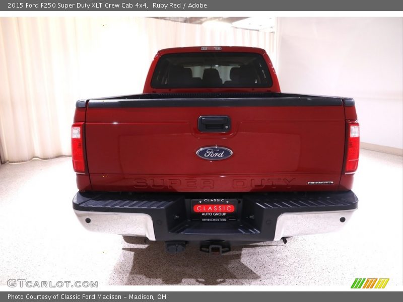 Ruby Red / Adobe 2015 Ford F250 Super Duty XLT Crew Cab 4x4