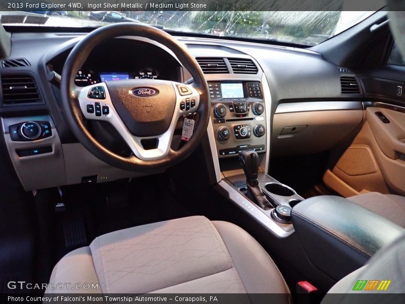 Ingot Silver Metallic / Medium Light Stone 2013 Ford Explorer 4WD