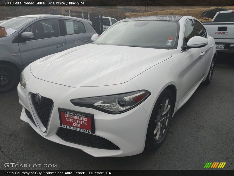 Alfa White / Black/Ice 2018 Alfa Romeo Giulia