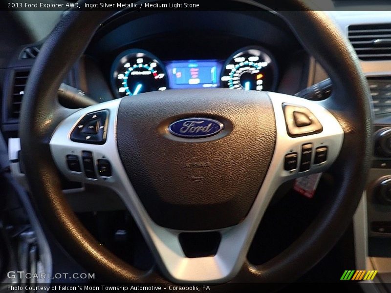 Ingot Silver Metallic / Medium Light Stone 2013 Ford Explorer 4WD