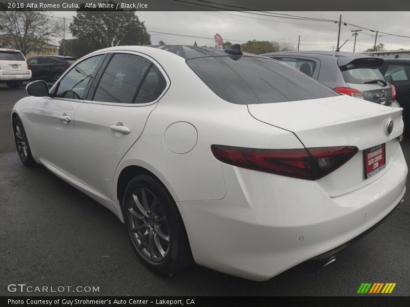 Alfa White / Black/Ice 2018 Alfa Romeo Giulia