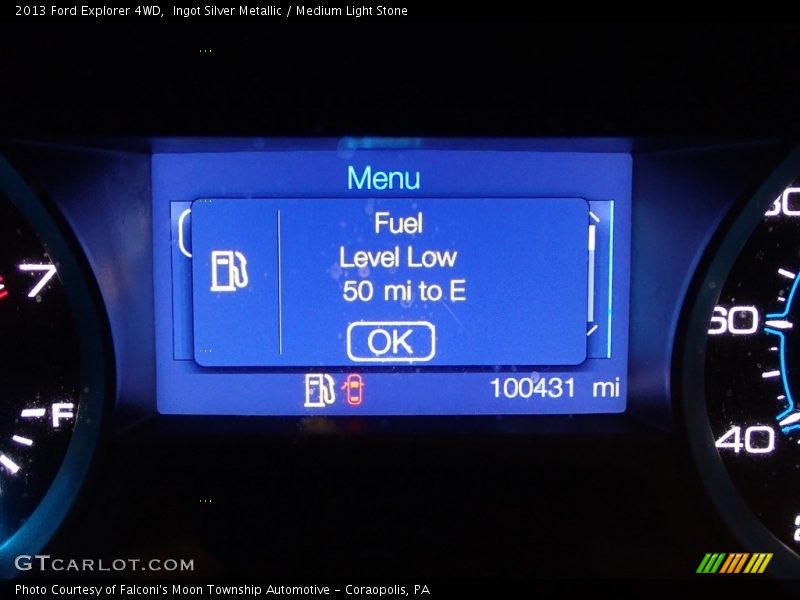 Ingot Silver Metallic / Medium Light Stone 2013 Ford Explorer 4WD