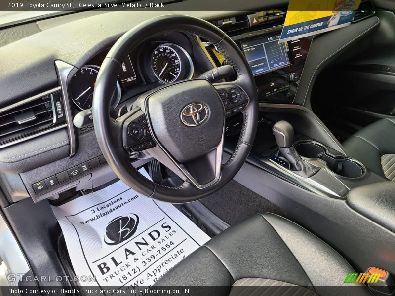Celestial Silver Metallic / Black 2019 Toyota Camry SE