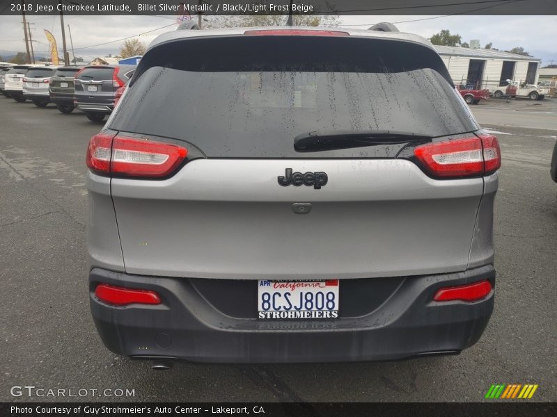 Billet Silver Metallic / Black/Light Frost Beige 2018 Jeep Cherokee Latitude