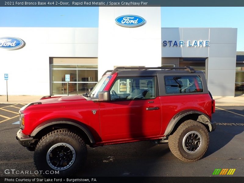 Rapid Red Metallic / Space Gray/Navy Pier 2021 Ford Bronco Base 4x4 2-Door