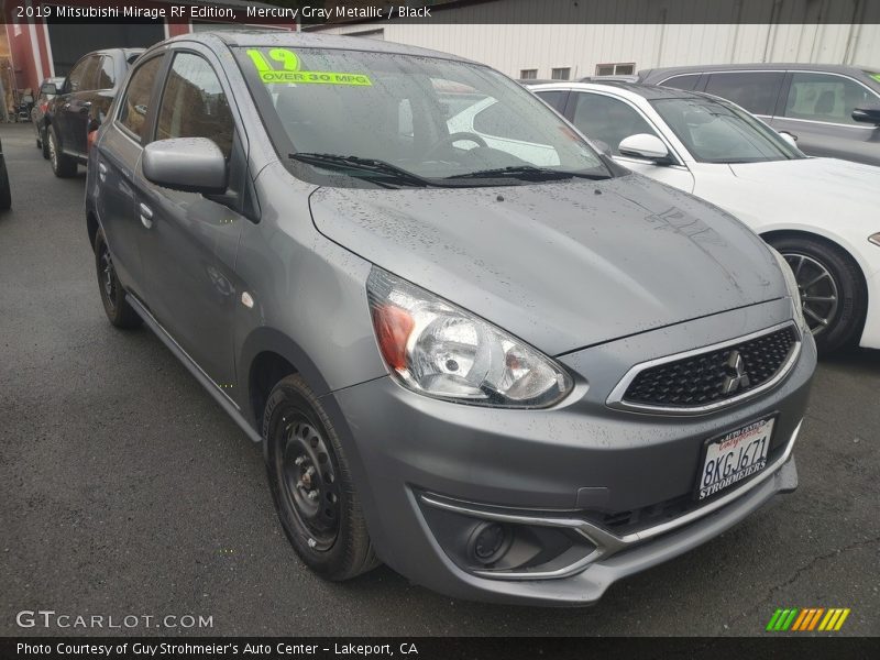 Mercury Gray Metallic / Black 2019 Mitsubishi Mirage RF Edition