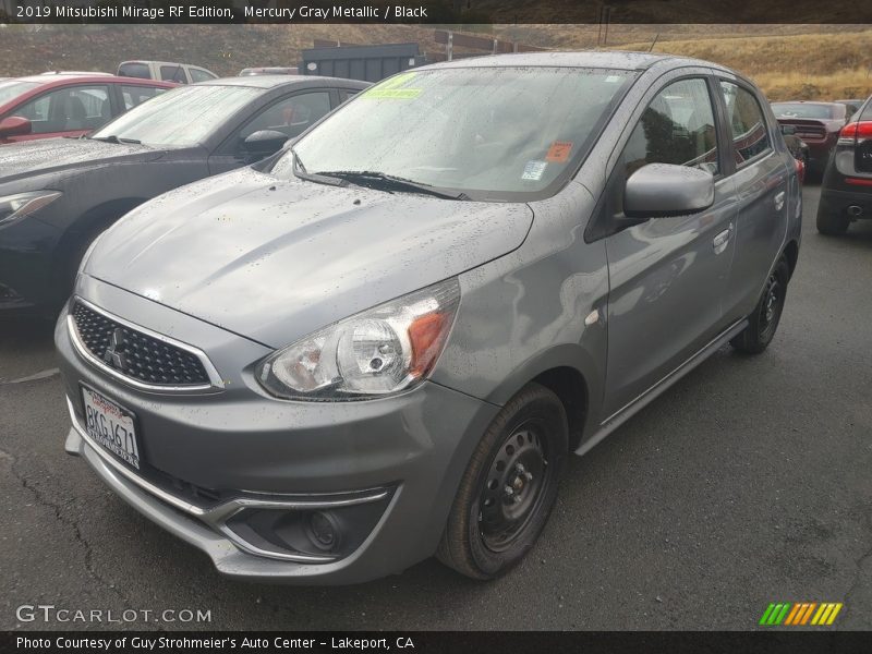 Mercury Gray Metallic / Black 2019 Mitsubishi Mirage RF Edition