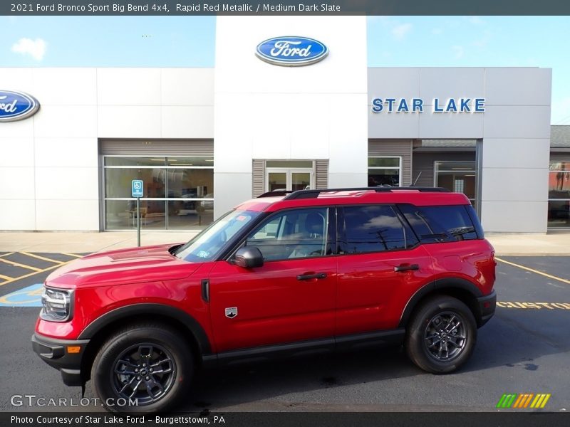 Rapid Red Metallic / Medium Dark Slate 2021 Ford Bronco Sport Big Bend 4x4