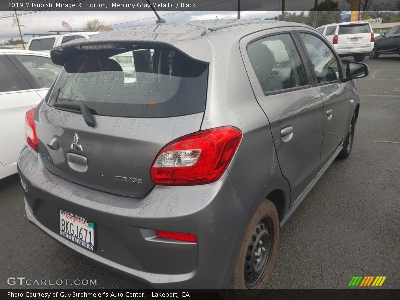 Mercury Gray Metallic / Black 2019 Mitsubishi Mirage RF Edition