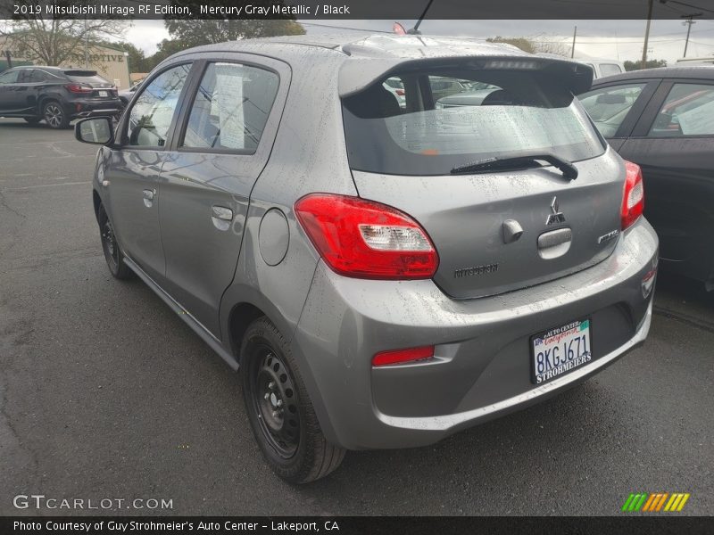 Mercury Gray Metallic / Black 2019 Mitsubishi Mirage RF Edition