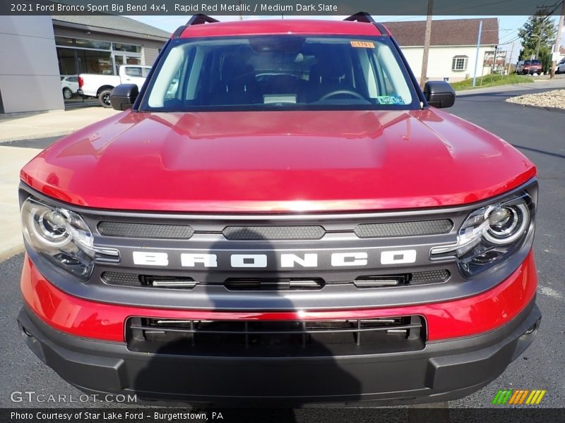 Rapid Red Metallic / Medium Dark Slate 2021 Ford Bronco Sport Big Bend 4x4