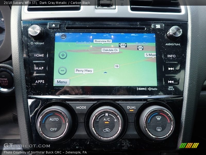 Navigation of 2018 WRX STI