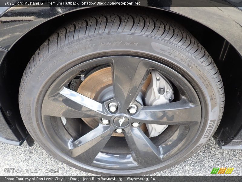 Shadow Black / Showstopper Red 2021 Ford Mustang GT Premium Fastback