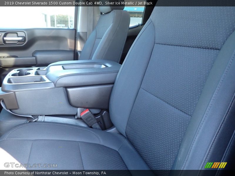 Silver Ice Metallic / Jet Black 2019 Chevrolet Silverado 1500 Custom Double Cab 4WD