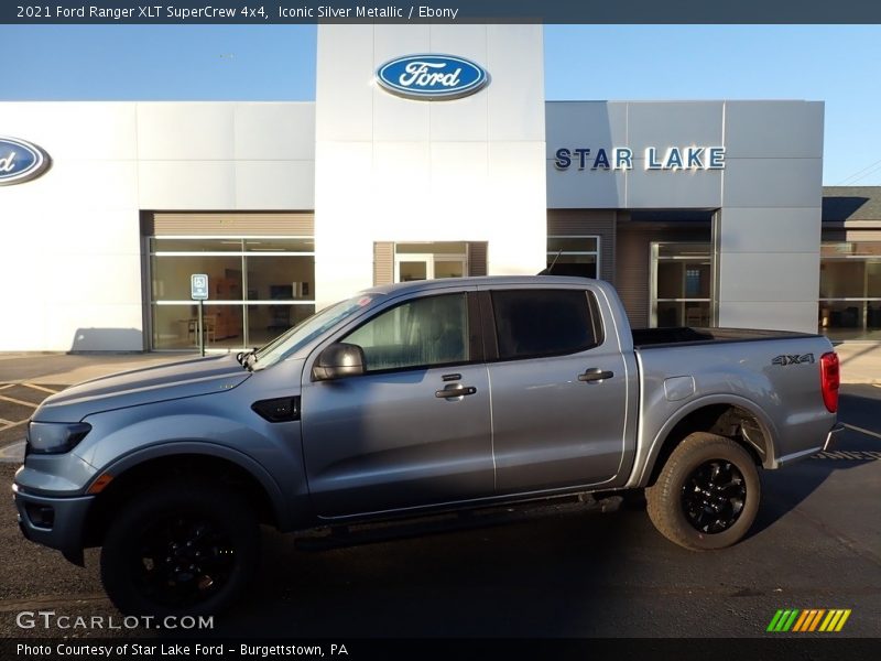 Iconic Silver Metallic / Ebony 2021 Ford Ranger XLT SuperCrew 4x4