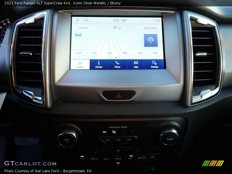Iconic Silver Metallic / Ebony 2021 Ford Ranger XLT SuperCrew 4x4