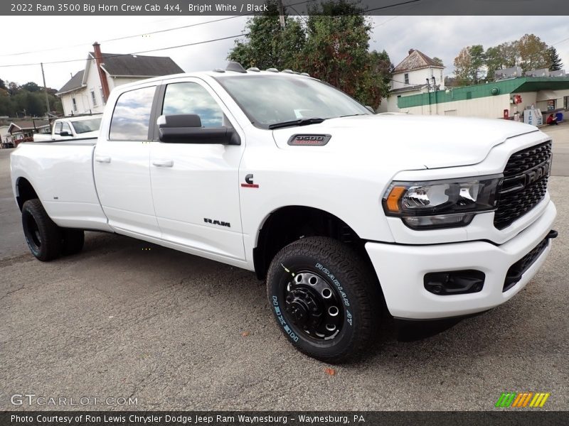 Bright White / Black 2022 Ram 3500 Big Horn Crew Cab 4x4