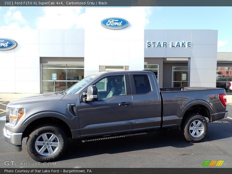 Carbonized Gray / Black 2021 Ford F150 XL SuperCab 4x4