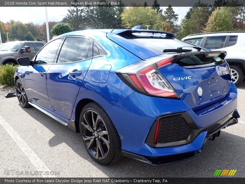  2018 Civic Sport Hatchback Aegean Blue Metallic