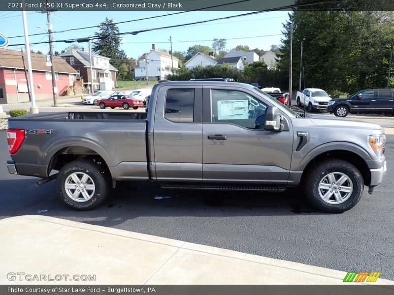 Carbonized Gray / Black 2021 Ford F150 XL SuperCab 4x4