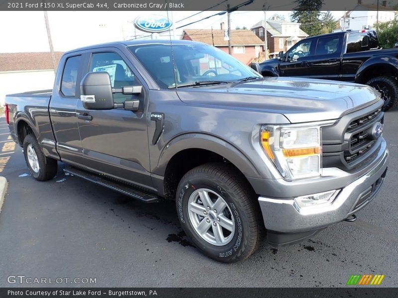 Carbonized Gray / Black 2021 Ford F150 XL SuperCab 4x4