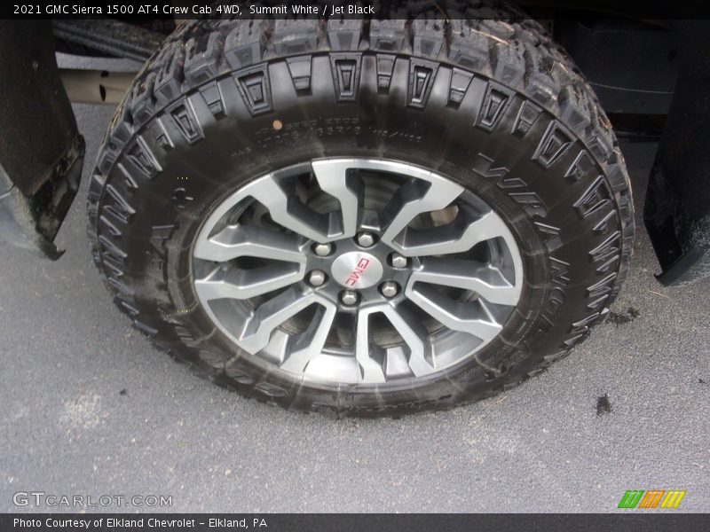 Summit White / Jet Black 2021 GMC Sierra 1500 AT4 Crew Cab 4WD