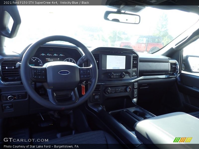 Velocity Blue / Black 2021 Ford F150 STX SuperCrew 4x4